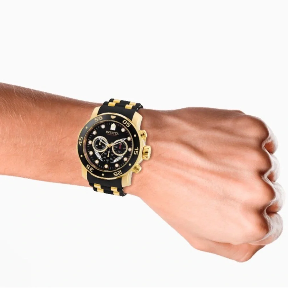 Invicta Pro Diver‎ SCUBA Men's Watch - 48mm, Gold, Black (6981)